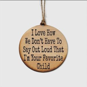 Handmade Wooden Hanging Ornament